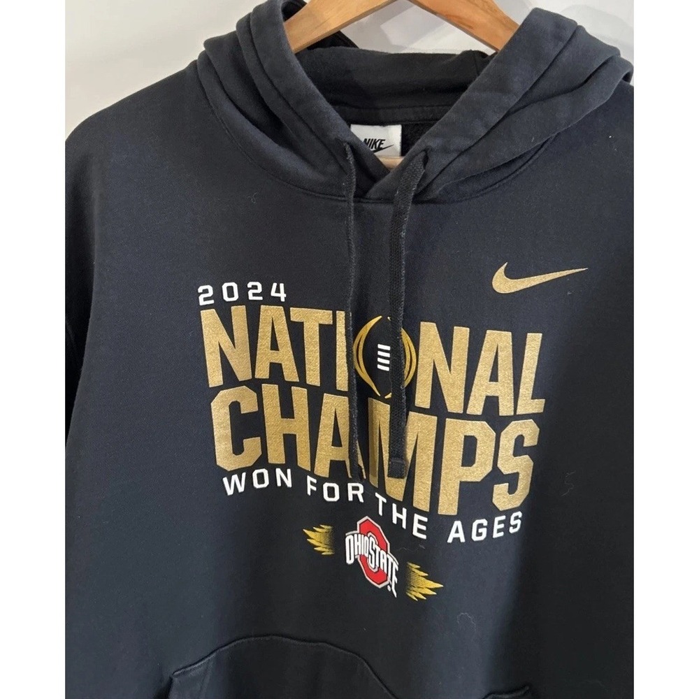 Mens Nike Ohio State Buckeyes NCAA Football Playoff 2024 Champions Sz XXL Clean - Picture 2 of 8